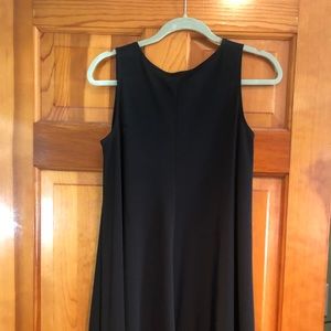 Small Black Trapeze Mini Dress Isaac Mizrahi
